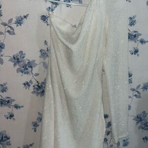 Xtraordinary Shimmering Silver Dress